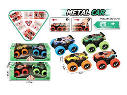 FRI Metal Alloy Toy Cars – 8 Styles Assorted, W.Box