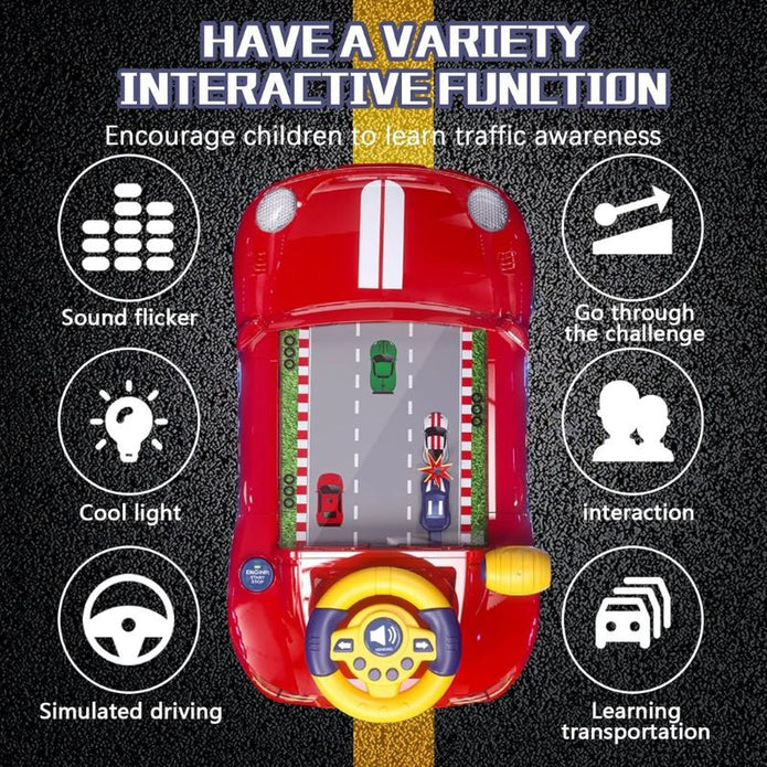 Steering Wheel Racing Car Game with Lights & Music