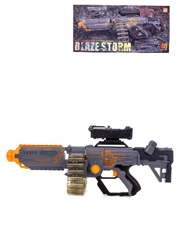 BLAZE STORM Battery powered gun with 60 soft bullets